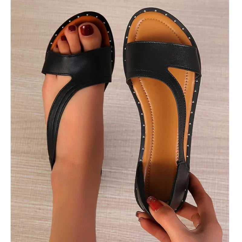 Kvinde Sandaler – Komfortabelt Design – Sommer – Elegant Look – Studded Detaljer