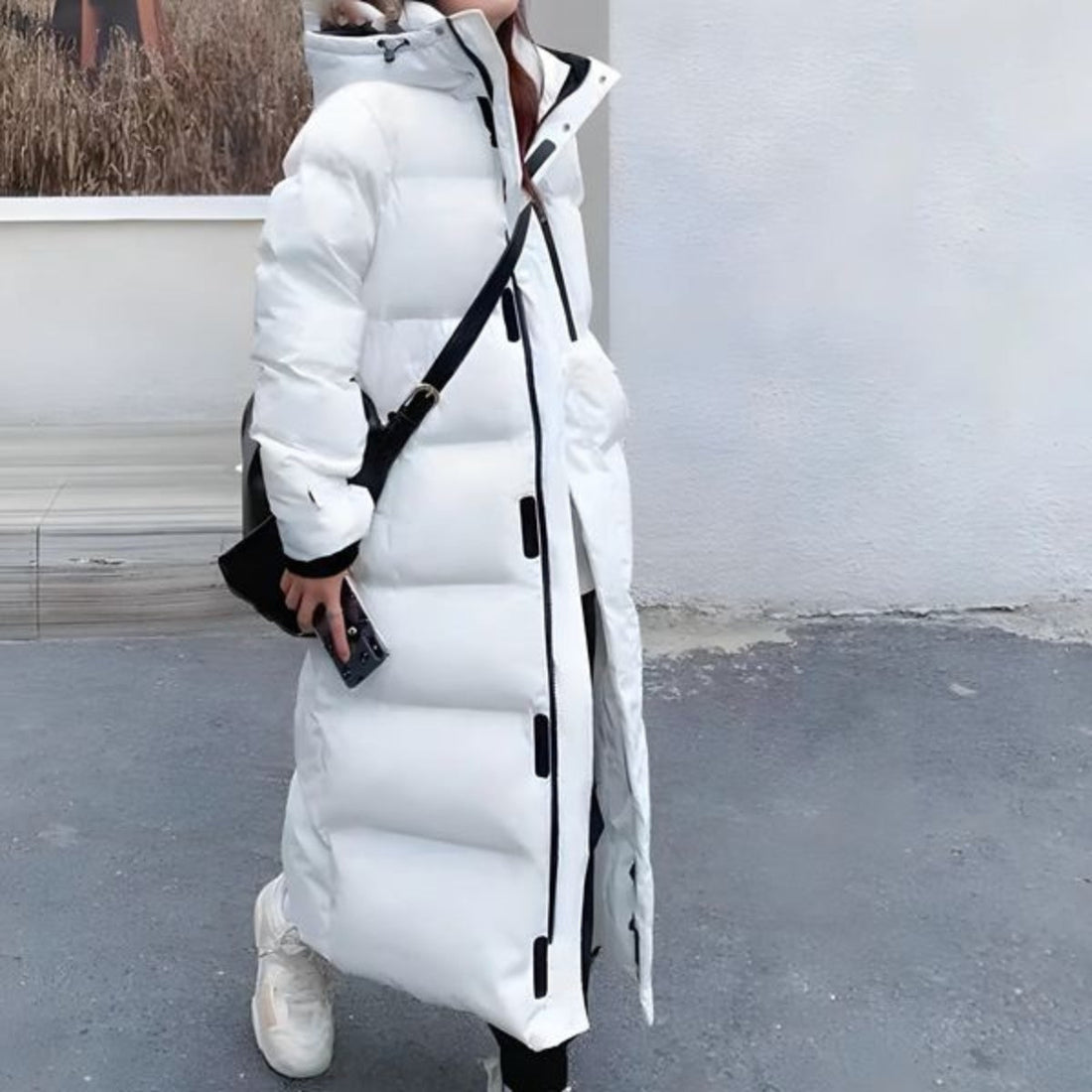 Dame Parka – Isoleret – Hætte – Quiltet design