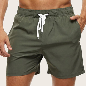 Herre Badeshorts – Justerbar Snøre – Hurtigttørrende – Komfortabel Sommerstil