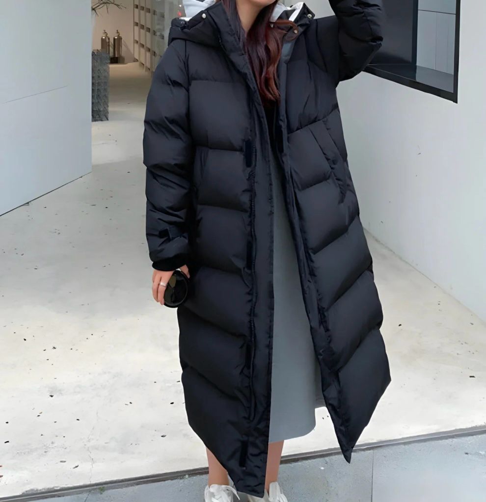 Dame Parka – Isoleret – Hætte – Quiltet design