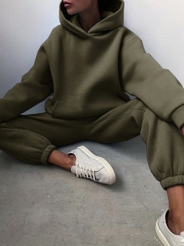 Dame 2-Piece Set – Hætte – Afslappet pasform – Blød finish