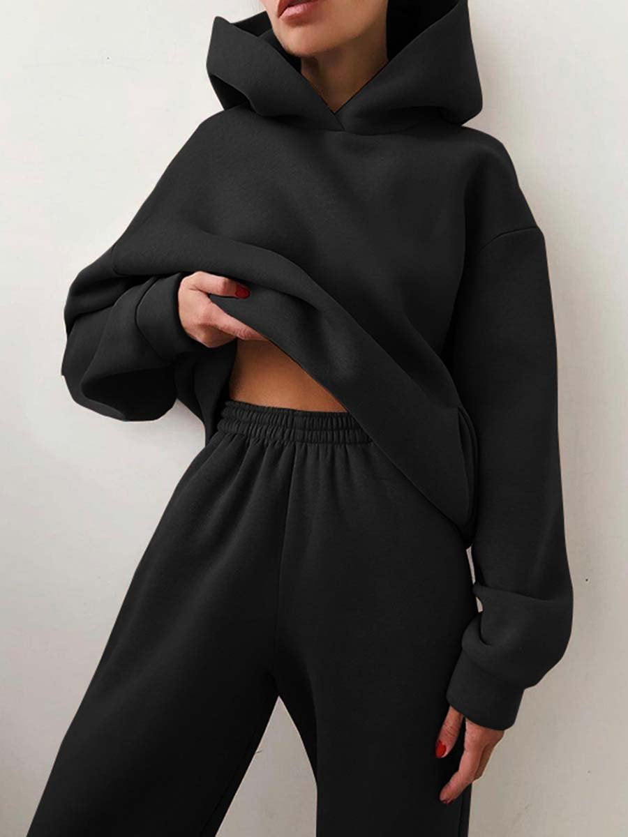 Dame 2-Piece Set – Hætte – Afslappet pasform – Blød finish